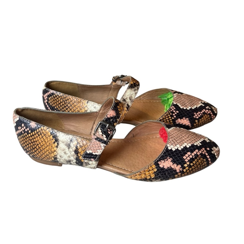 Madewell Multicolor Snake Pattern Mary Jane Flats - image 2